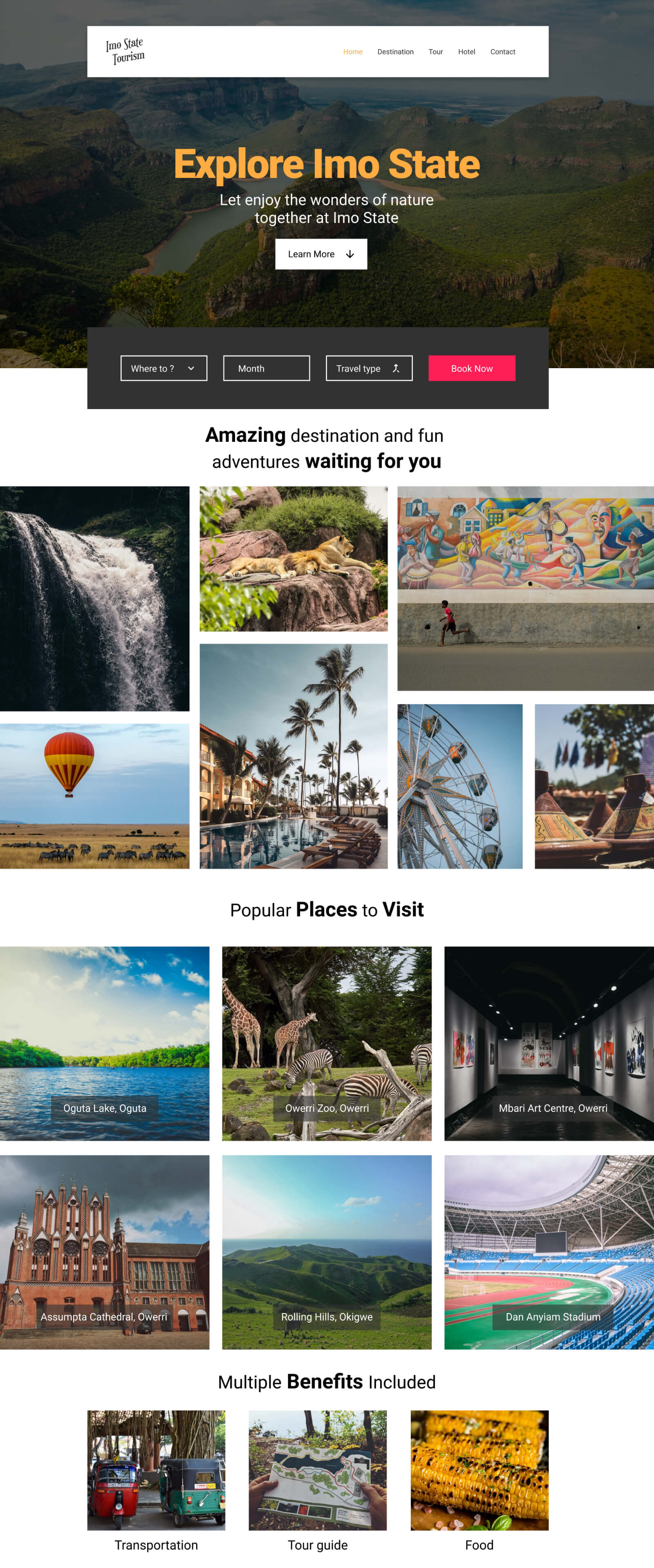 Imo tourism Page